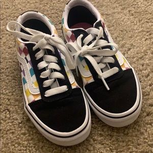 Rainbow Checkered Vans